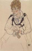 Egon Schiele The Artist' Wife,seated (mk12) china oil painting artist